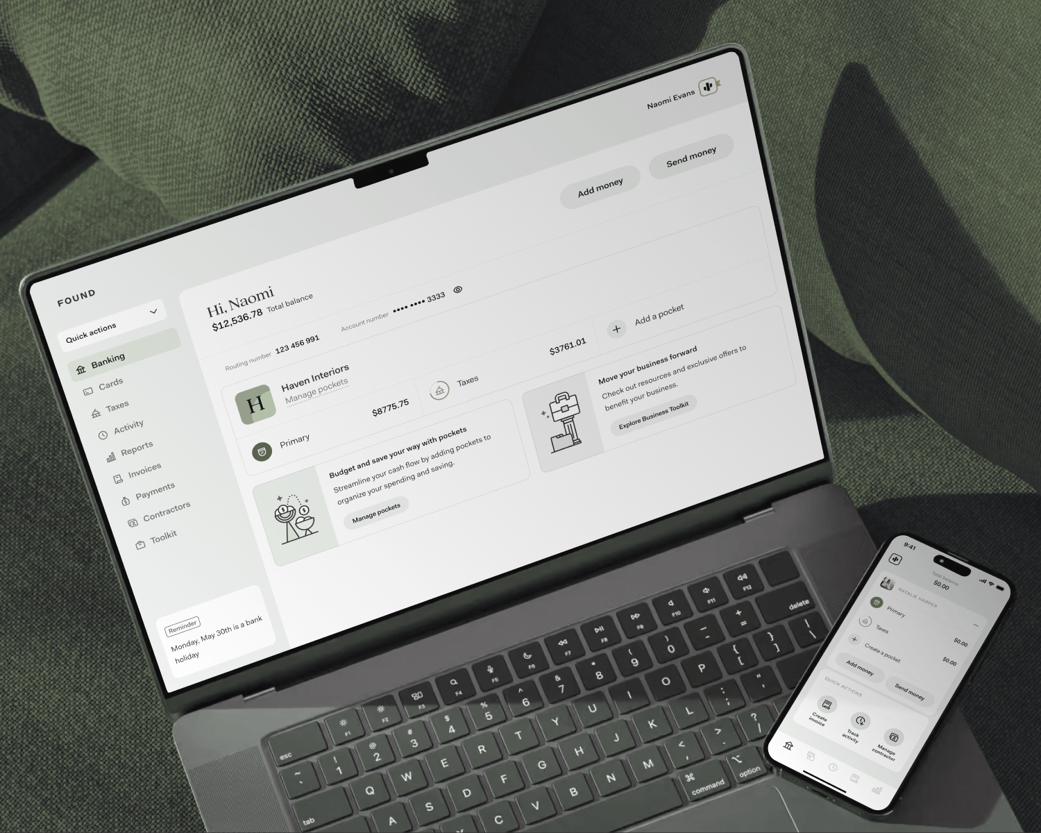 Desktop and mobile image of Found