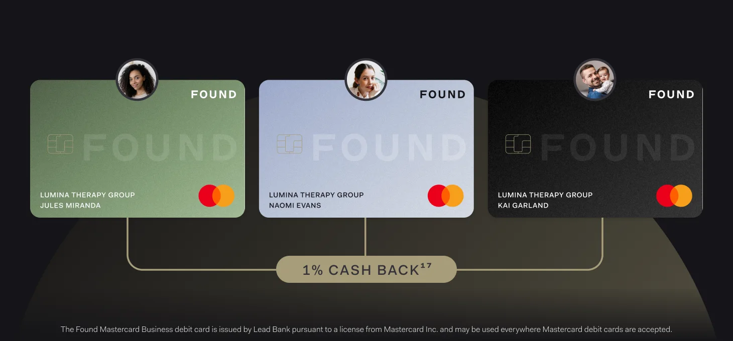 image of earning 1% cash back on all team cards