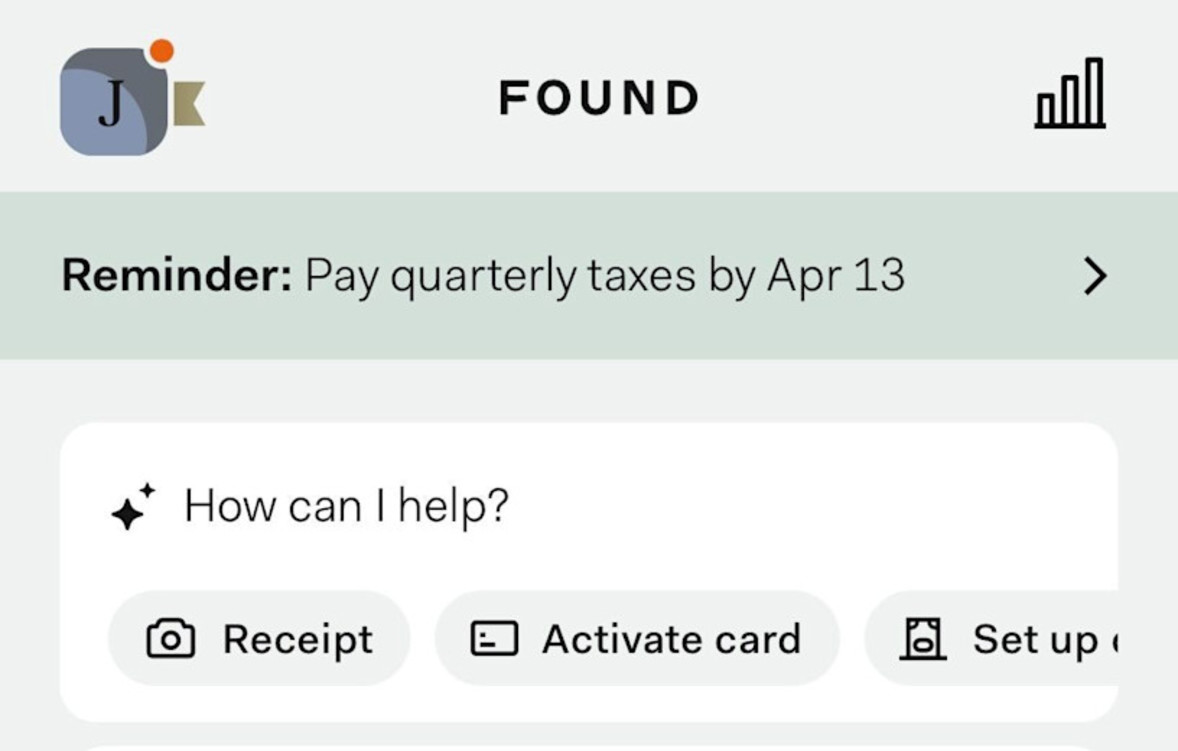 Assistant on home page in app